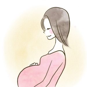 出産間近の妊婦さん